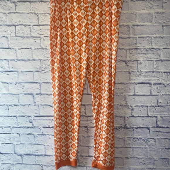 Whataburger Adult Pajama PJ Pants Orange & White Logo Unisex Xl Polyester Jogger - Picture 9 of 9